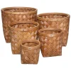 Set de 5 paniers ronds