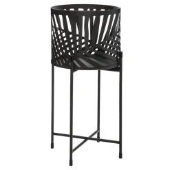 Set de 2 pots avec support "Feuilles"