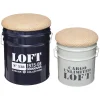 Set de 2 poufs bidons "Alfred"