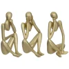 Set de 3 statuettes "Femme"