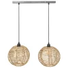 Suspension 2 lampes "Rana"