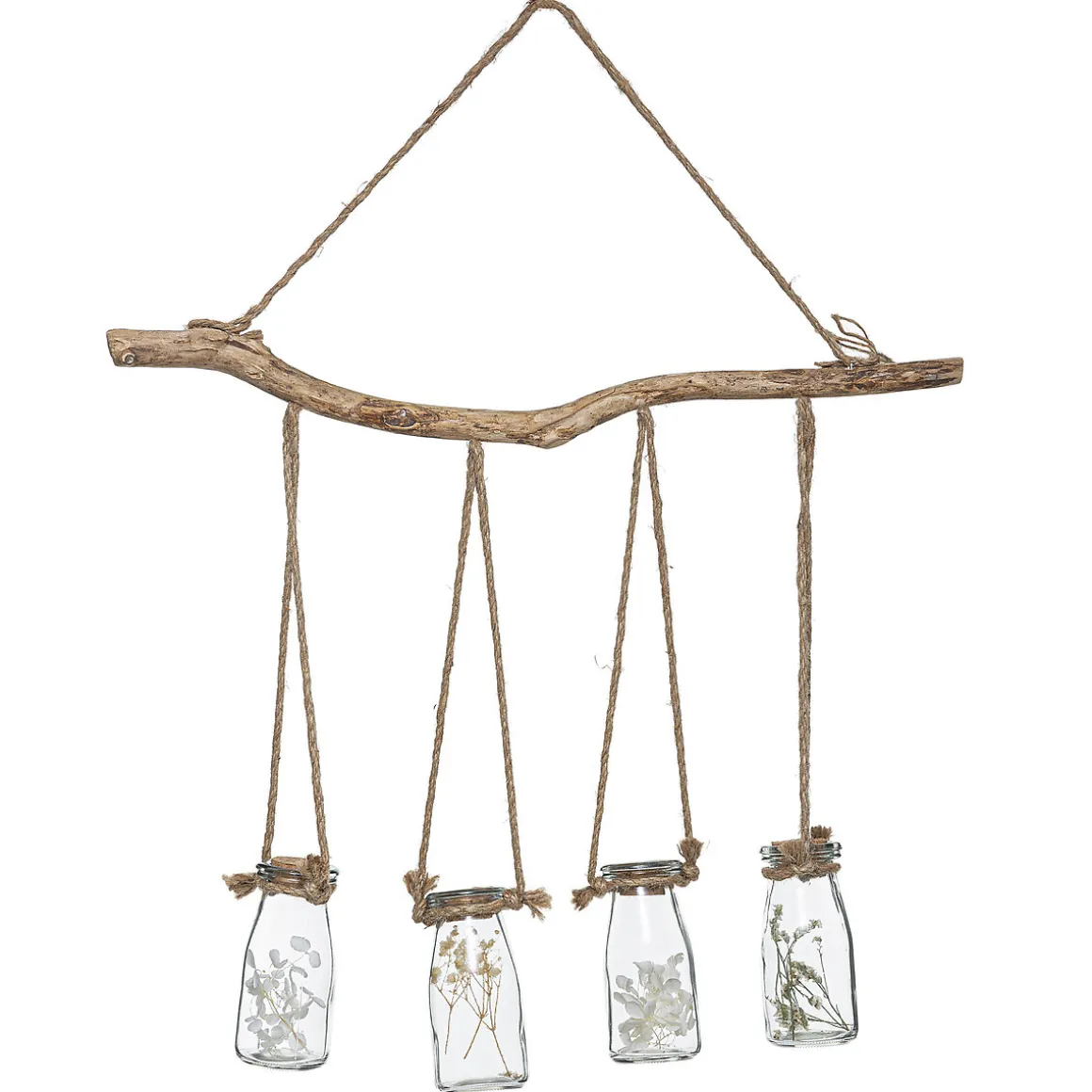 Suspension de 4 fleurs sechées