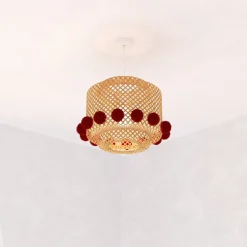 Suspension enfant "Liby', pompons