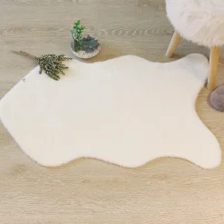 Tapis effet fourrure