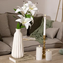 Tige de 4 lys artificiels "Jago"