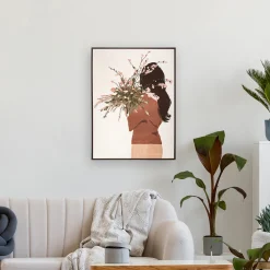 Toile encadrée "Femme"