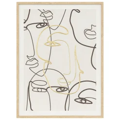 Toile imprimée encadrée "Coralie"