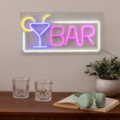 Tube néon mural LED "Bar"