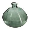Vase rond verre recyclé